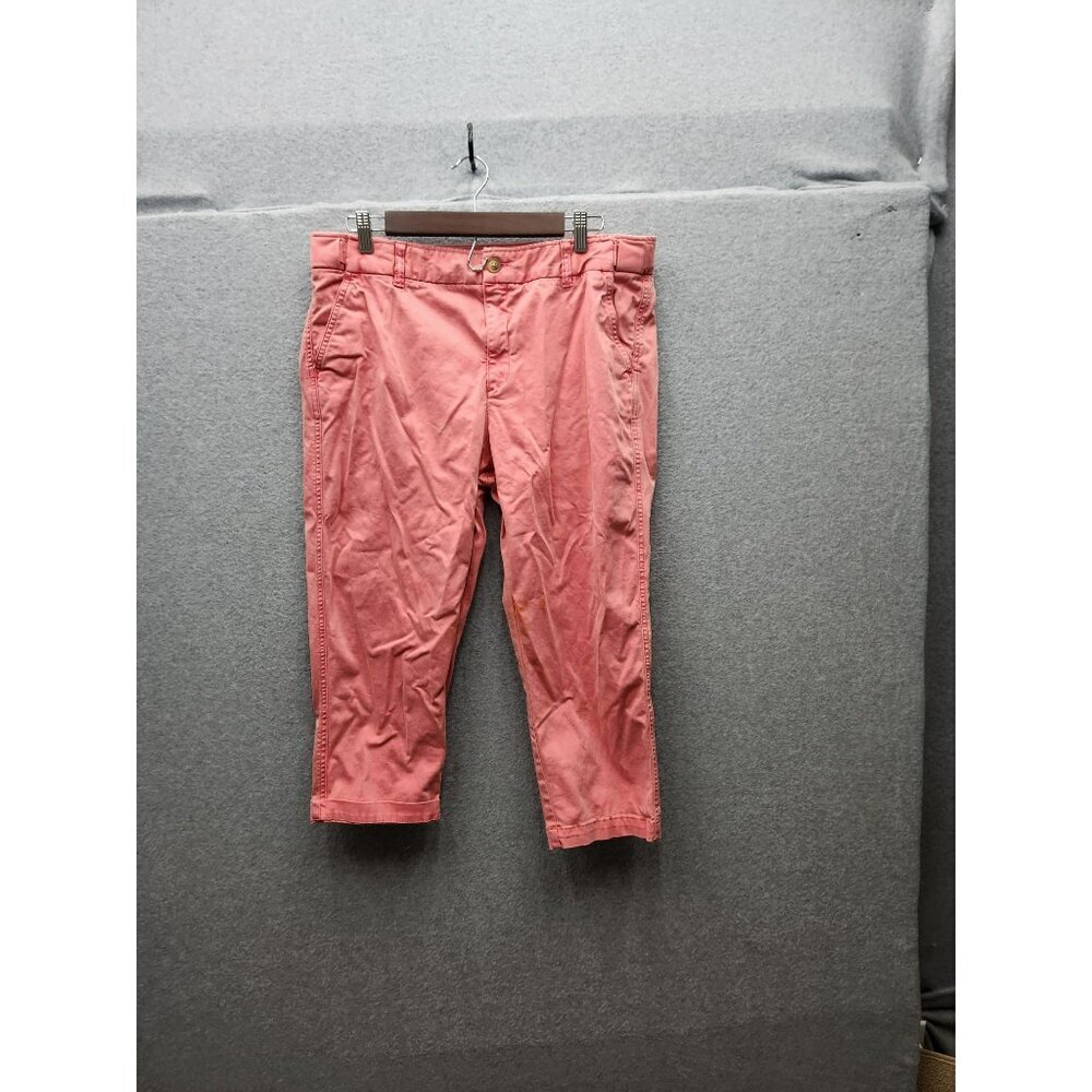 Coldwater‎ Creek Womens Pink Capri Pants Size 14P Cotton/Spandex